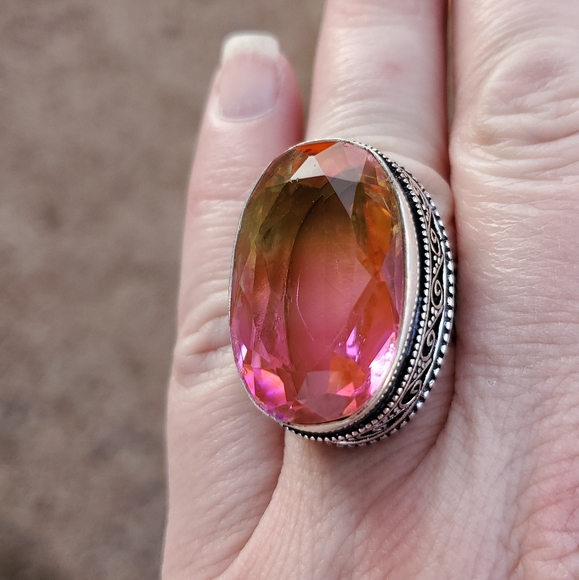 New Ametrine 925 Silver Statement Ring - Picture 4 of 8